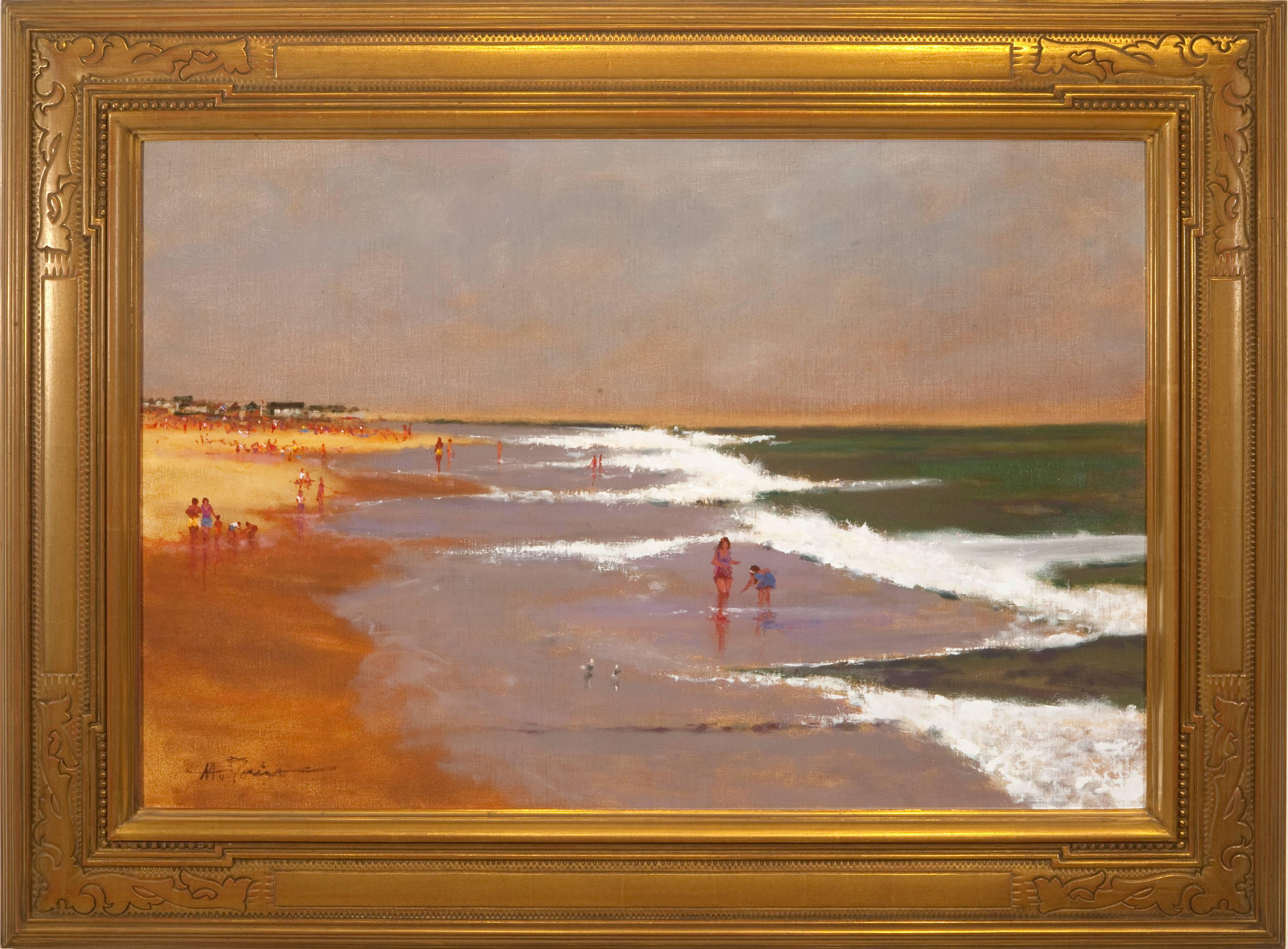Anthony Michael Autorino Landscape Painting - "Passing Storm, Long Beach Island, New Jersey"