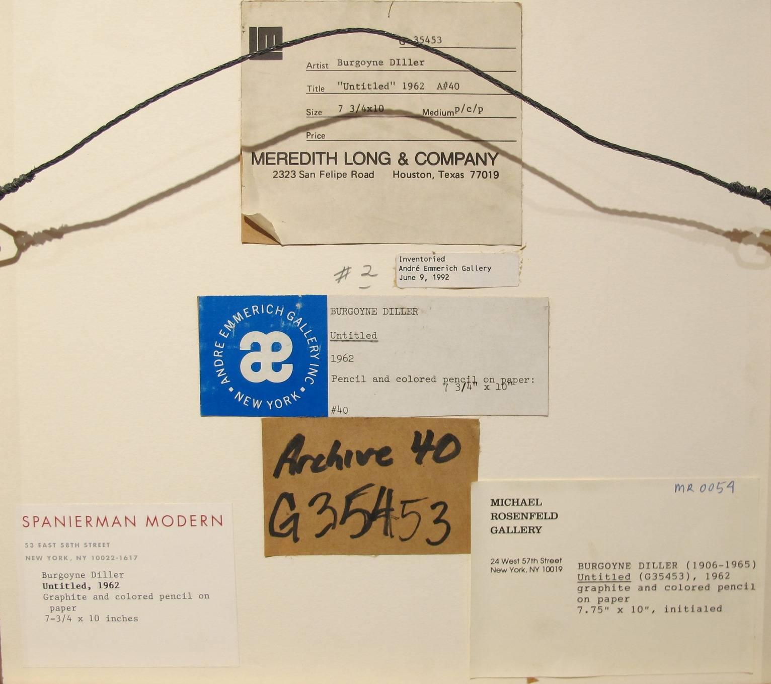 Signed Lower Right


Burgoyne Diller (1906-1965)

Recognized as the first American painter to embrace the tenets of Neo-Plasticism, Burgoyne Diller made an important contribution to the development of non-objective art in the United States.  Working