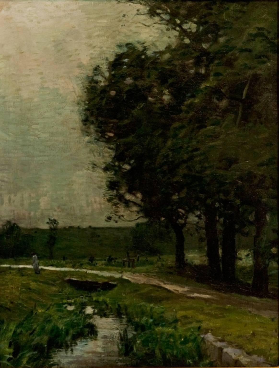« La vieille course de moulins » - Painting de William Langson Lathrop