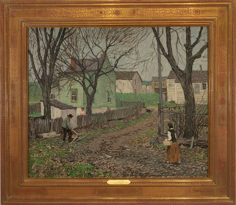 Robert Spencer "The Village Lane" For Sale at 1stdibs