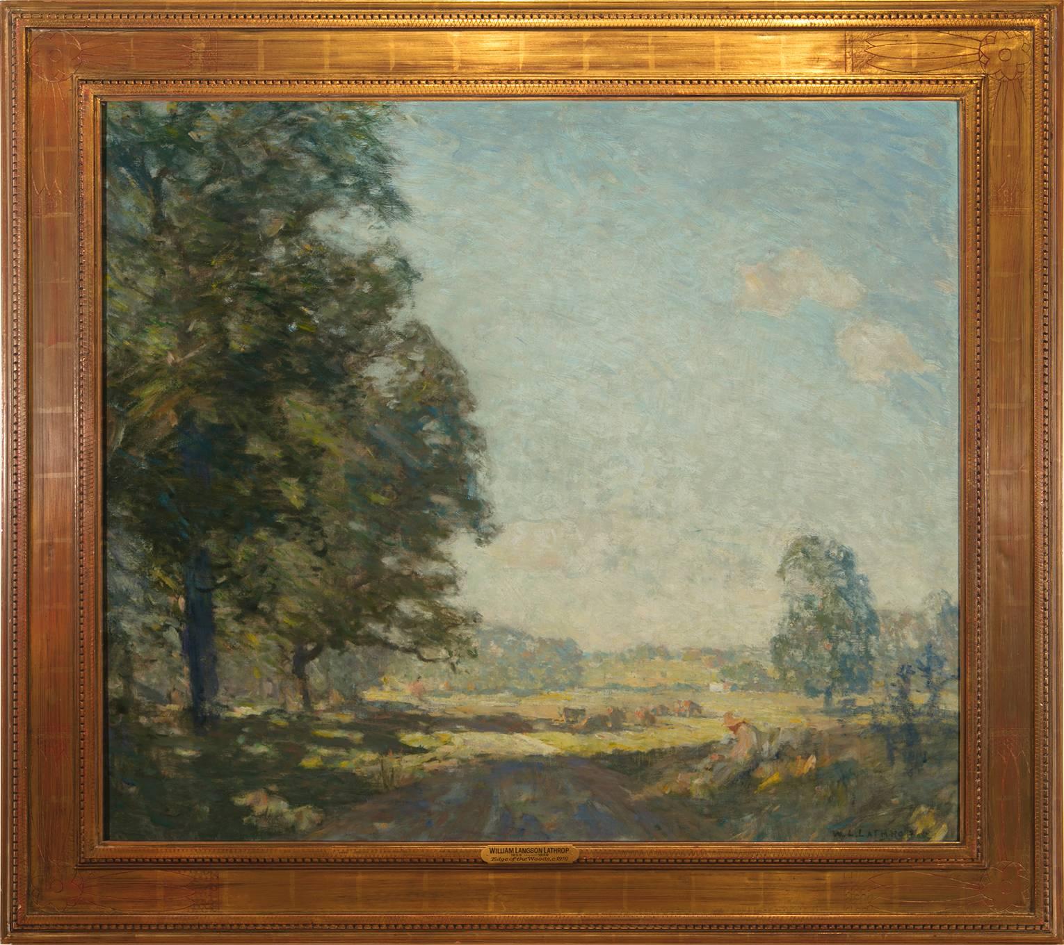 William Langson Lathrop Landscape Painting - "Edge of the Woods"
