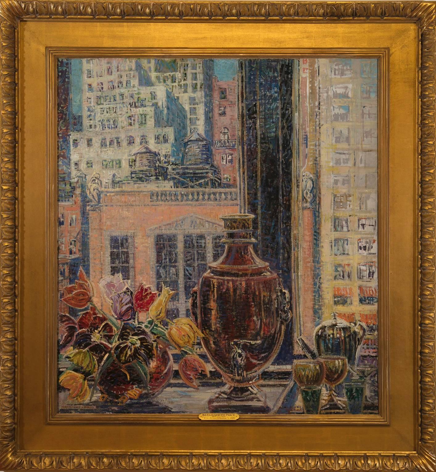 Still-Life Painting Mary Elizabeth Price - « fenêtre de la 57e rue »