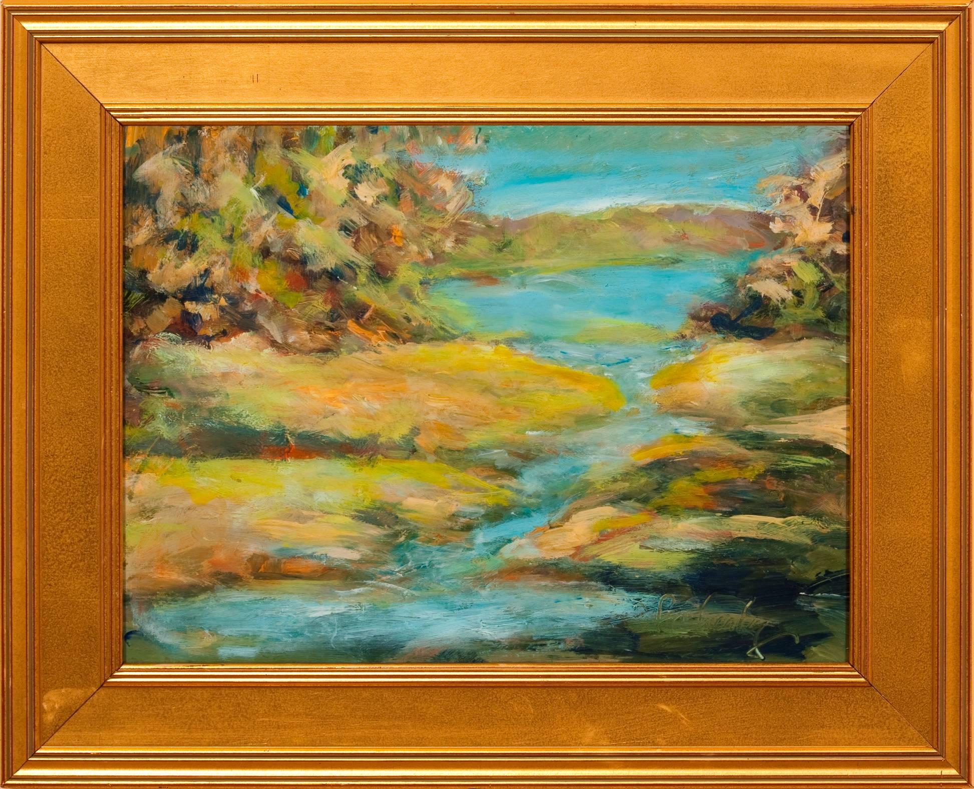Evelyn Faherty Landscape Painting - "Mouth of the Delaware"