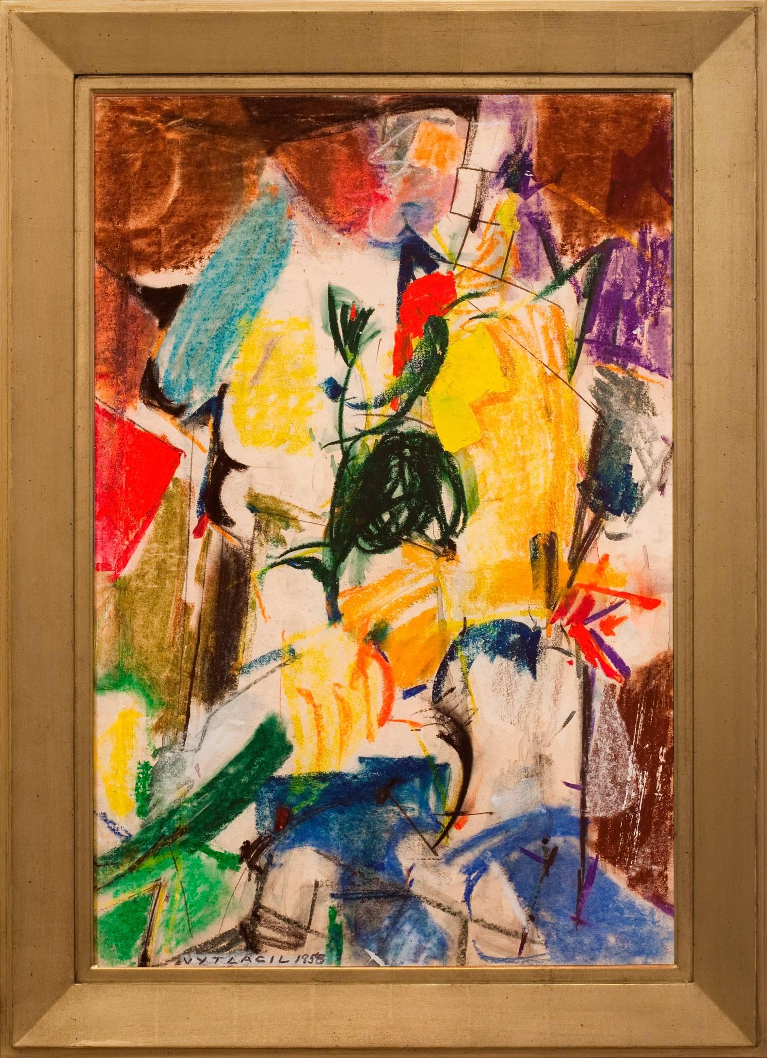 Vaclav Vytlacil Abstract Painting - "First Kiss"