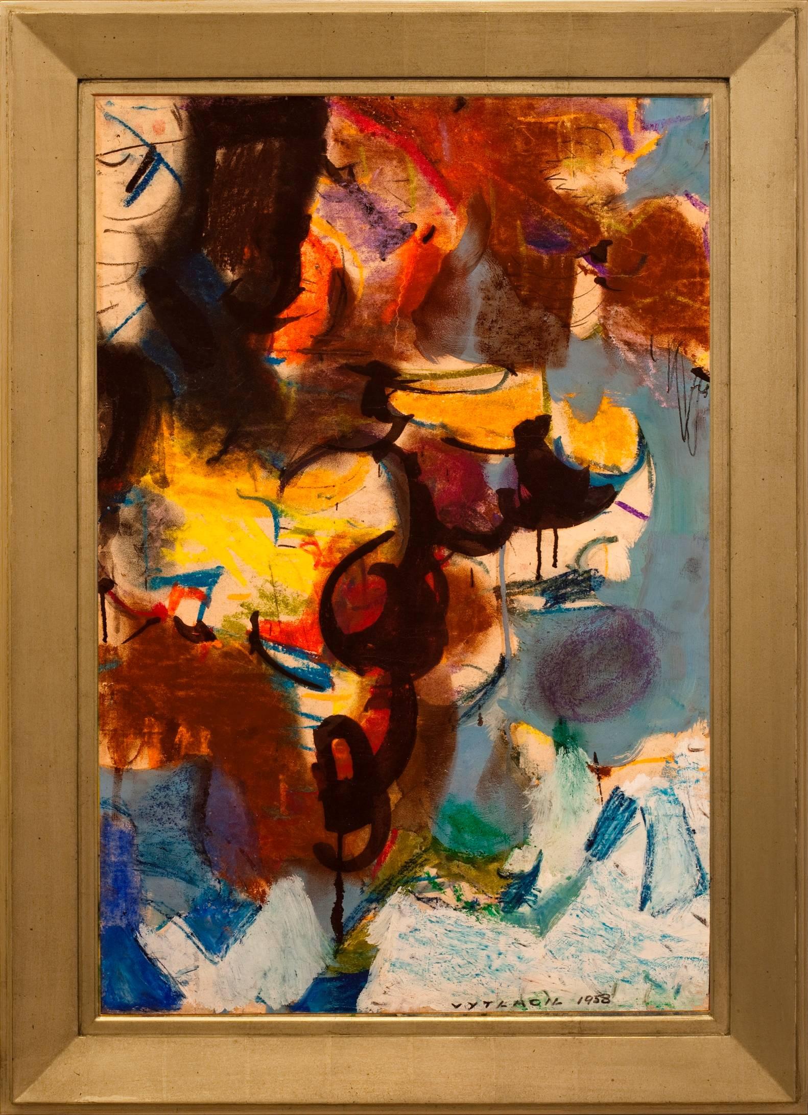 Vaclav Vytlacil Abstract Painting - "Rough Seas"