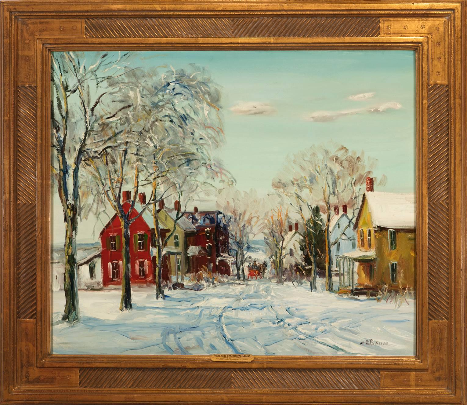 Walter Emerson Baum Landscape Painting - Milford Square