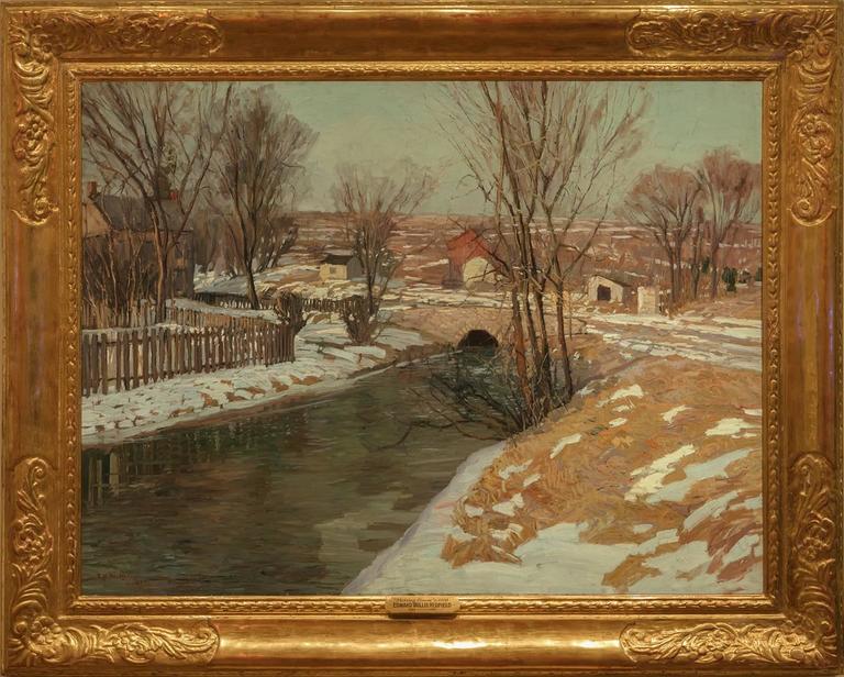 Edward Willis Redfield "Melting Snow", Painting For Sale at 1stdibs