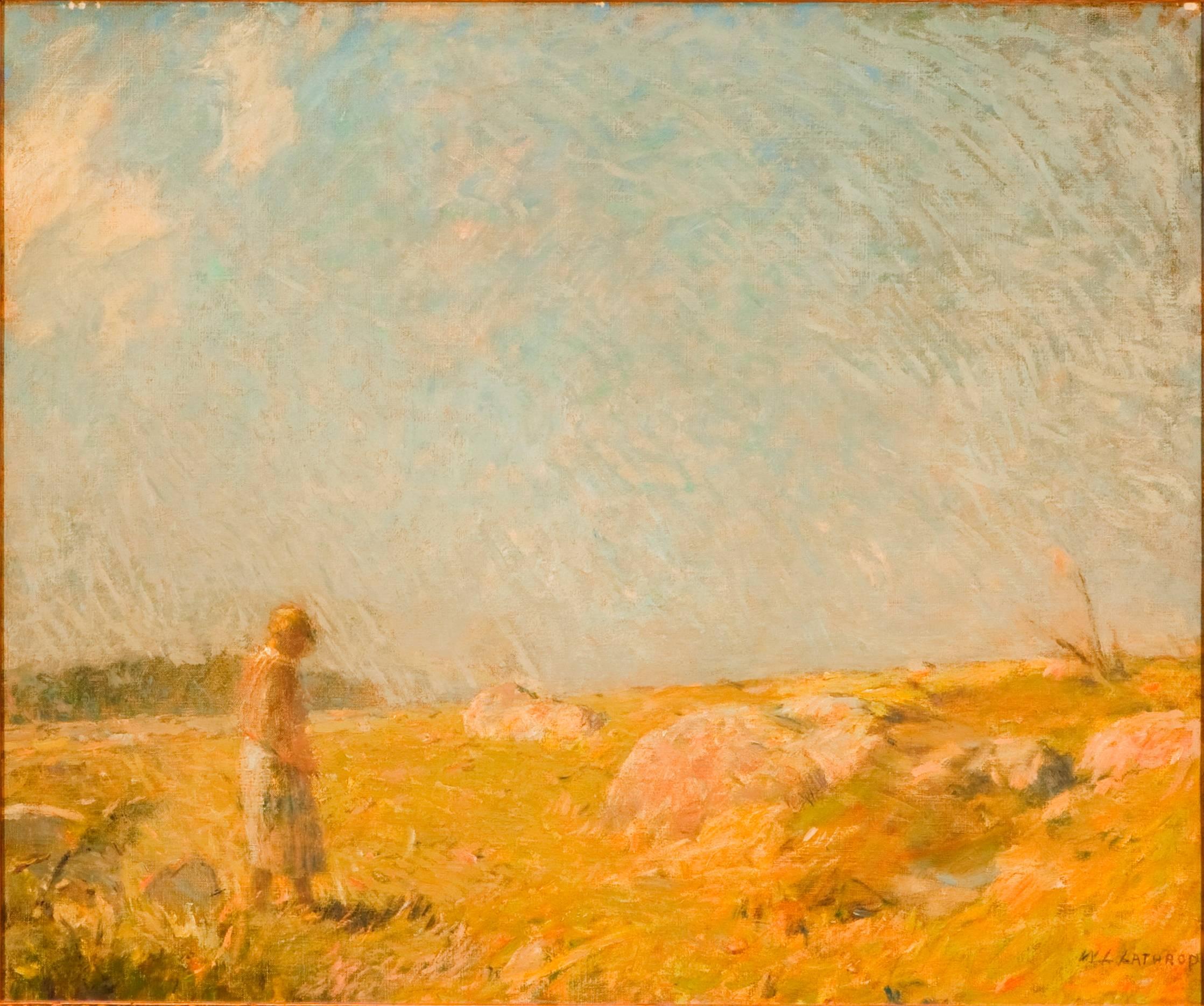 William Langson Lathrop Landscape Painting - "Gay Weather"