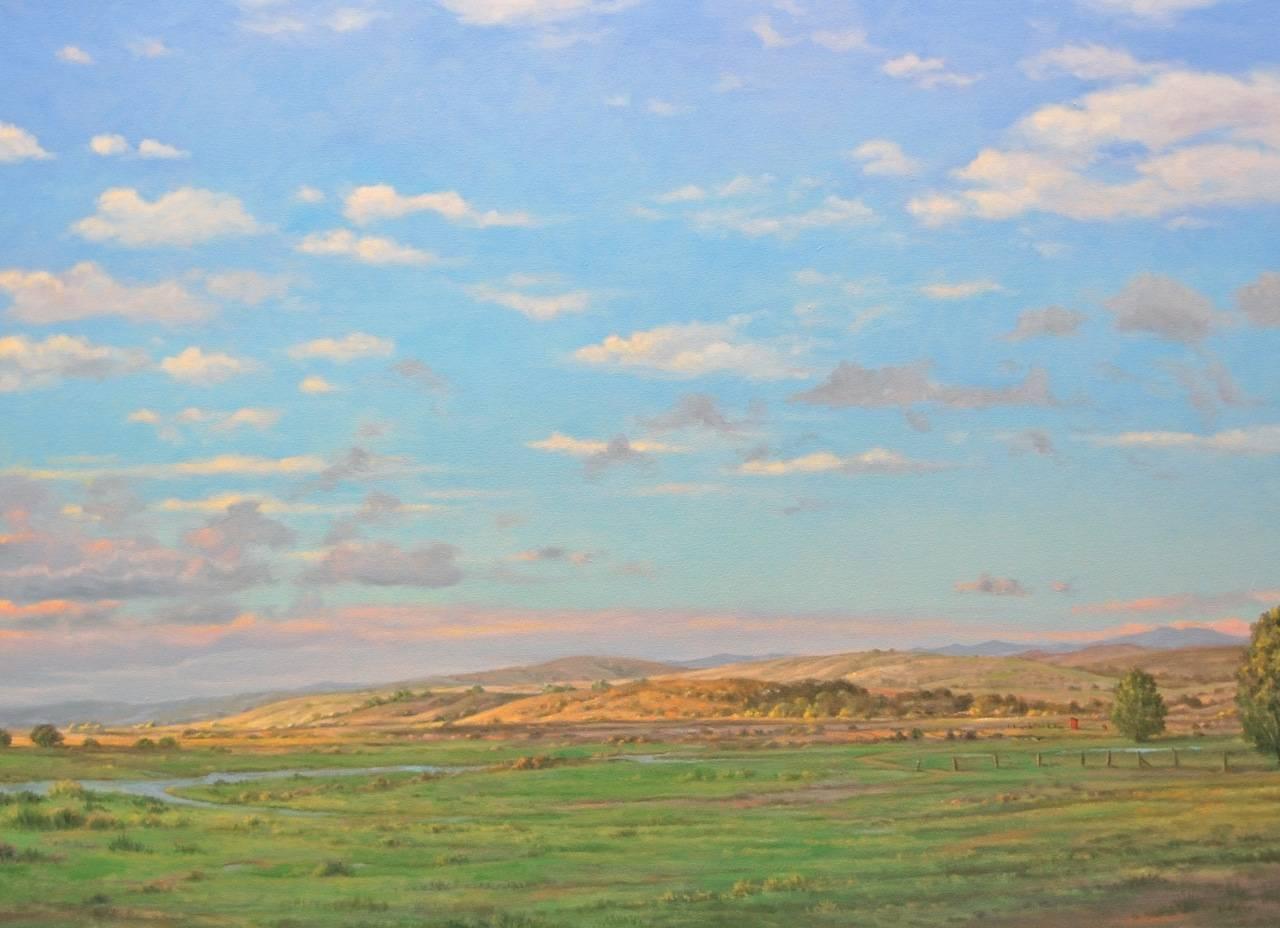 Willard Dixon Landscape Painting - Inverness Fields / oil on canvas