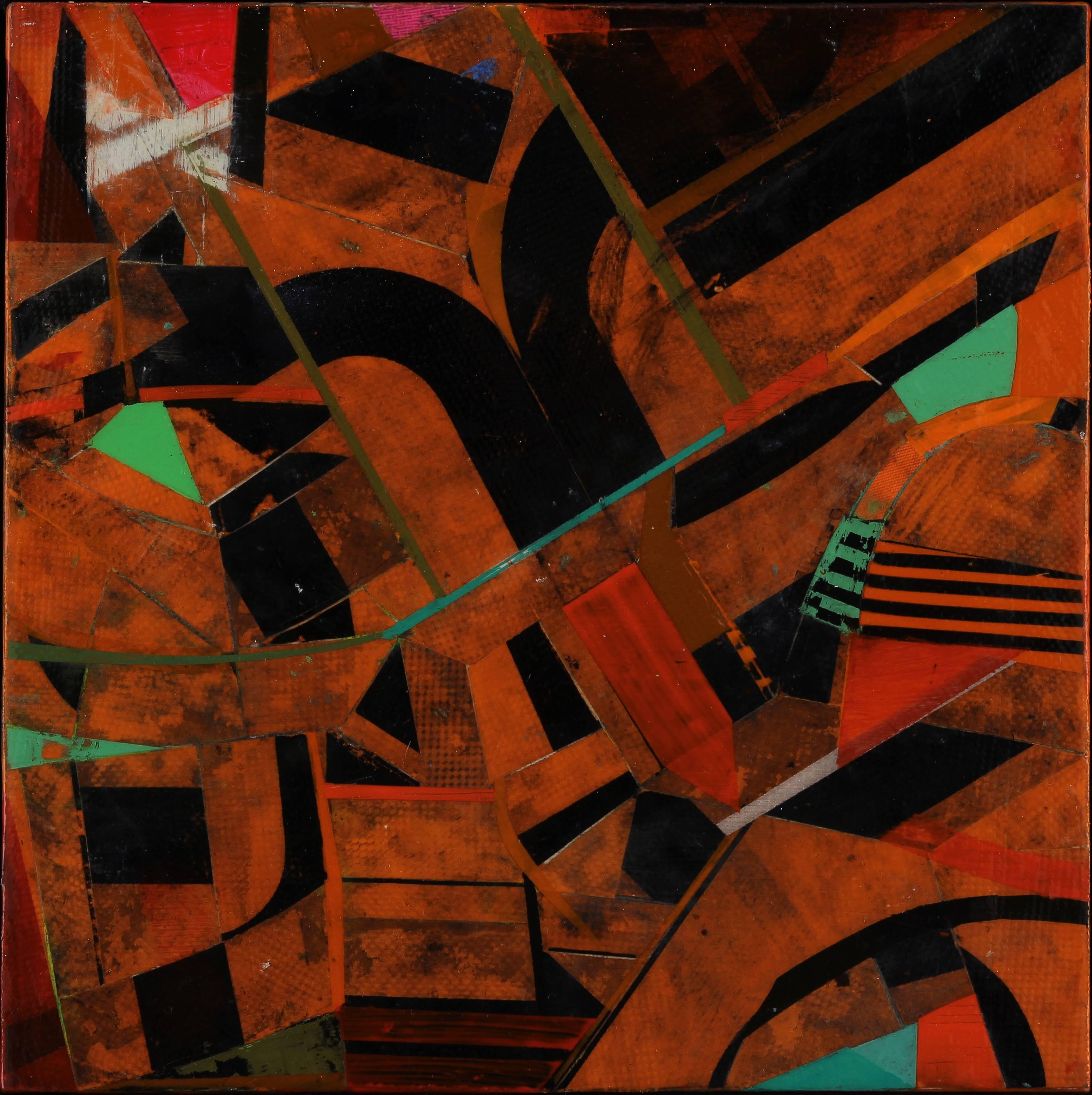 Abstract Painting Kim Frohsin - International Orange, Connecticut