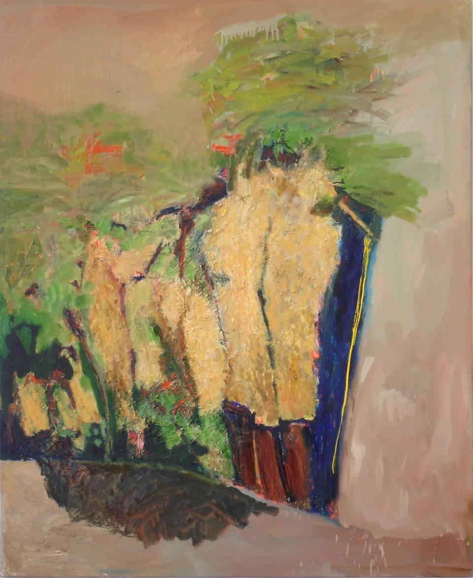 John Goodman Abstract Painting - Desert Landscape / oil on canvas