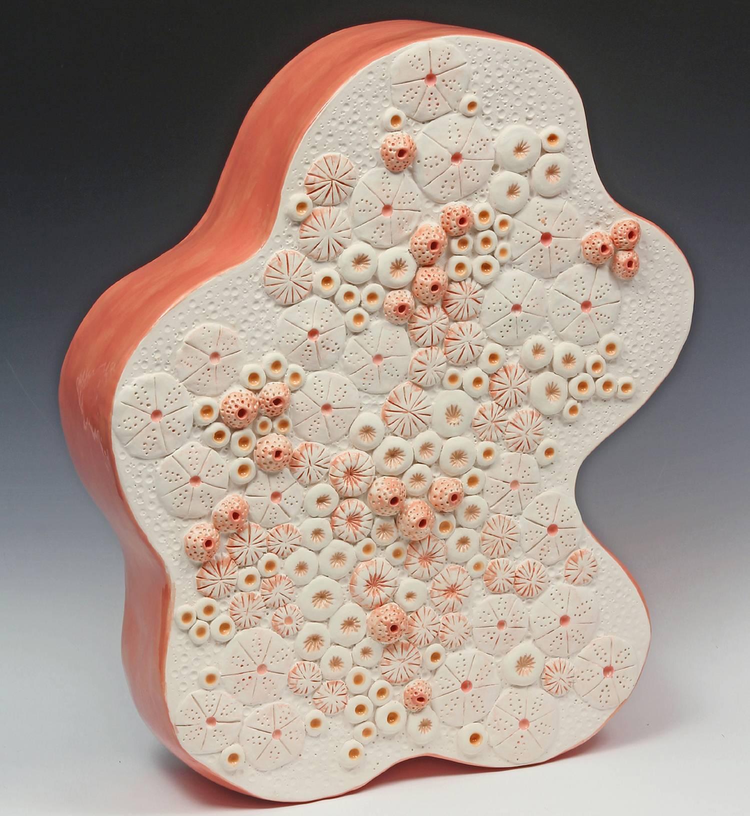 Jane B. Grimm Abstract Sculpture - Coral XVIII / coral inspired ceramic sculpture