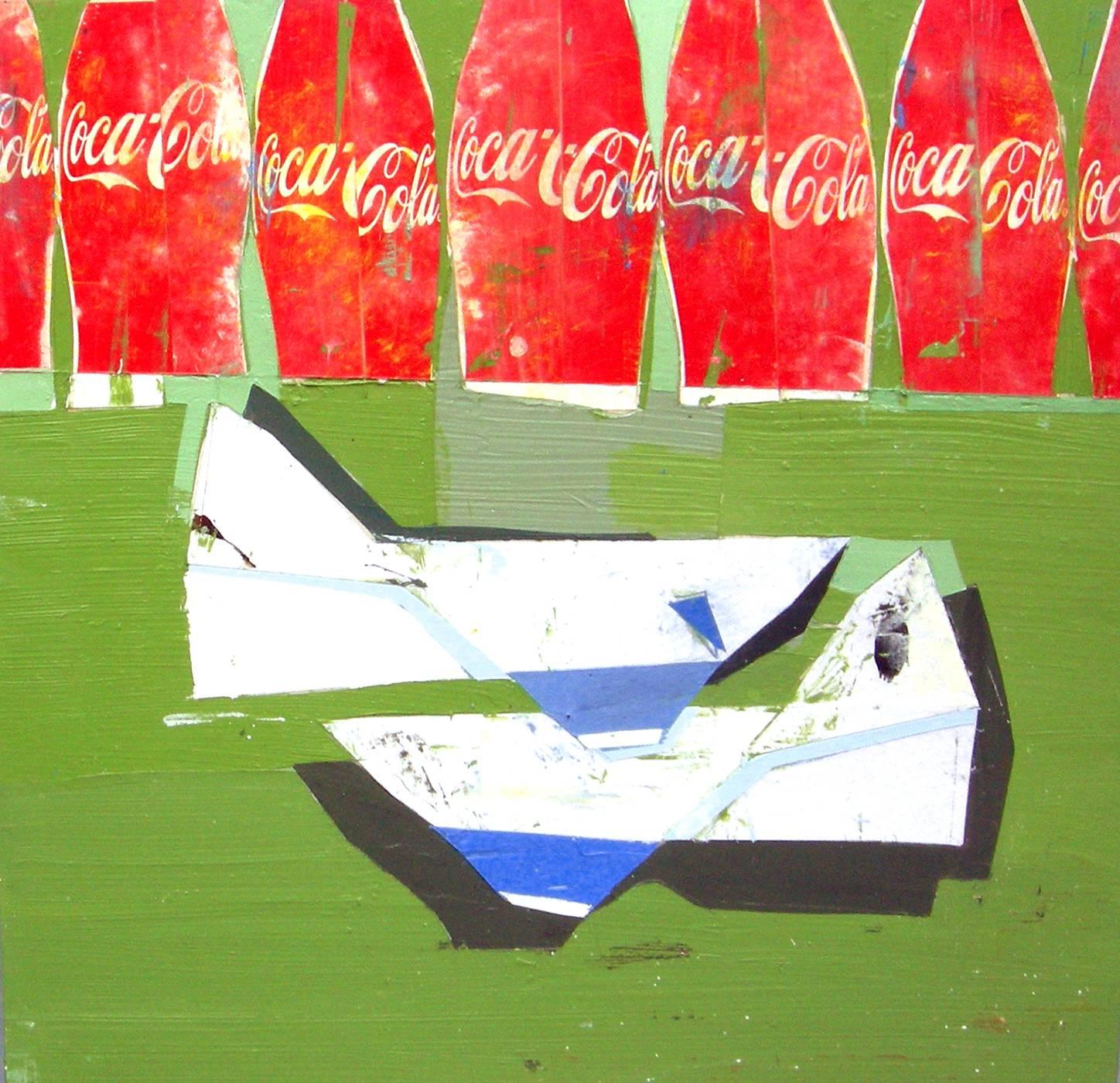 Kim Frohsin Still-Life Painting - When We Were Children / Coke Work - Coca-Cola painting