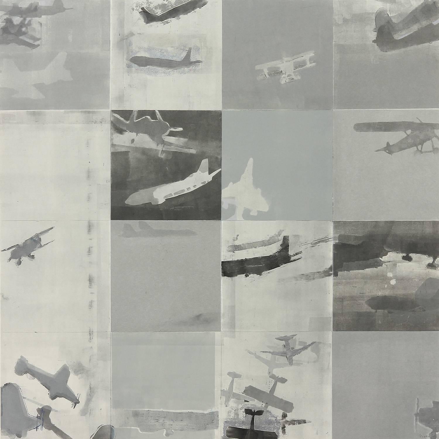 Kim Frohsin Abstract Print - Centennial Flight