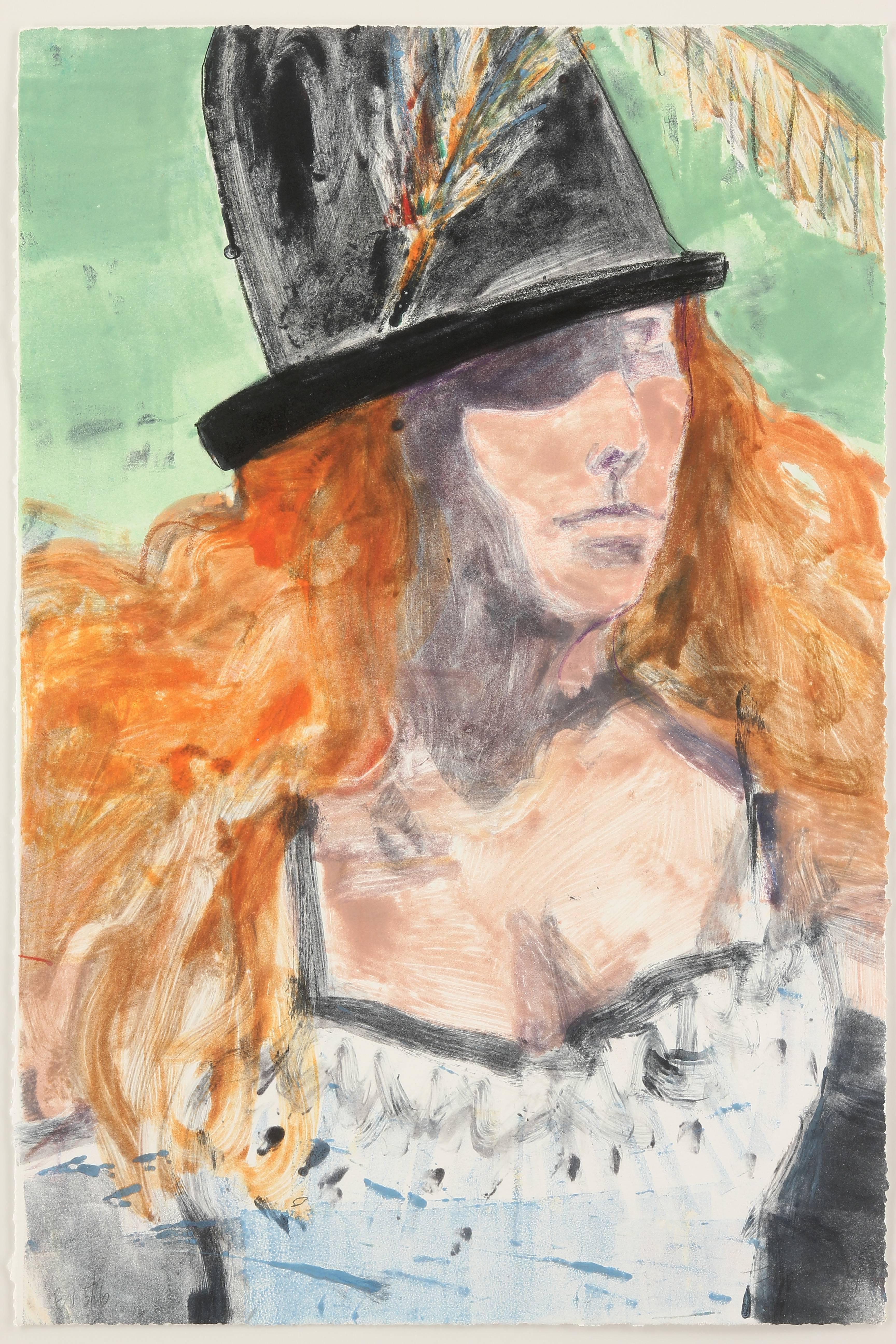 Kim Frohsin Portrait Print - J.E. Hat