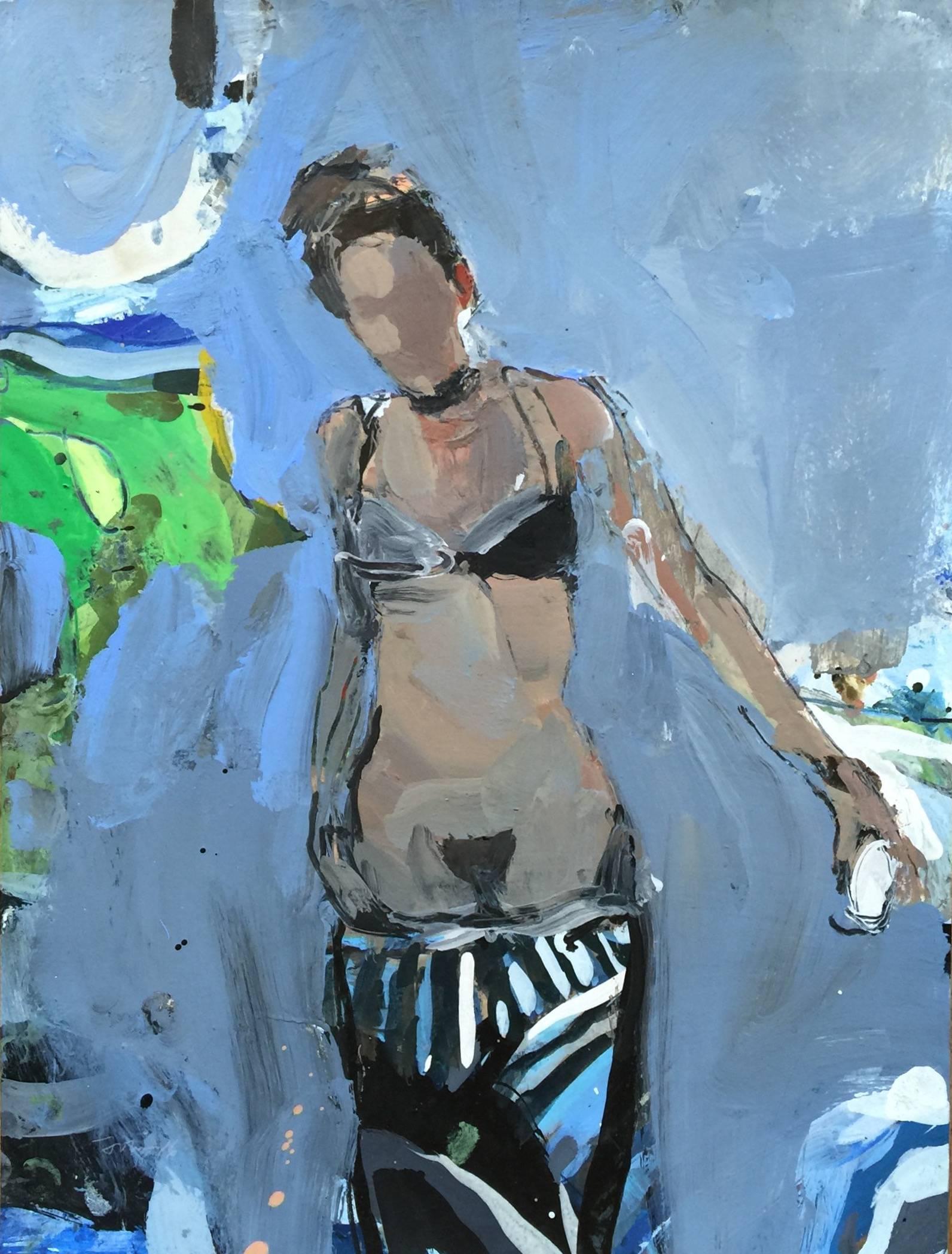 Kim Frohsin Figurative Painting - Me, Myself, I
