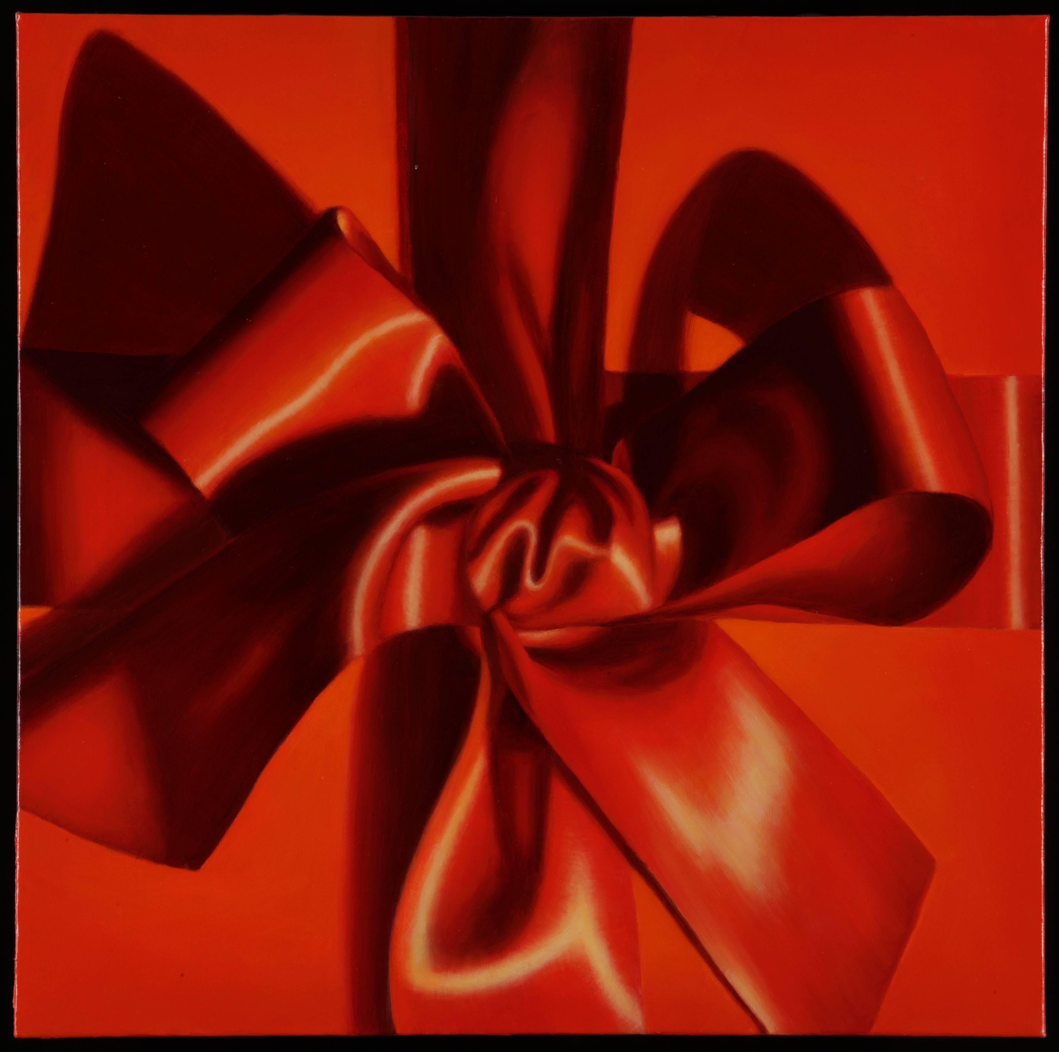 Elizabeth Barlow Still-Life Painting - Unwrap Me / oil on linen