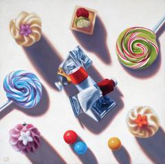 Portrait of Wayne Thiebaud / oil on canvas