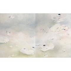 No Here, No There / diptych 60 x 96 inches 12