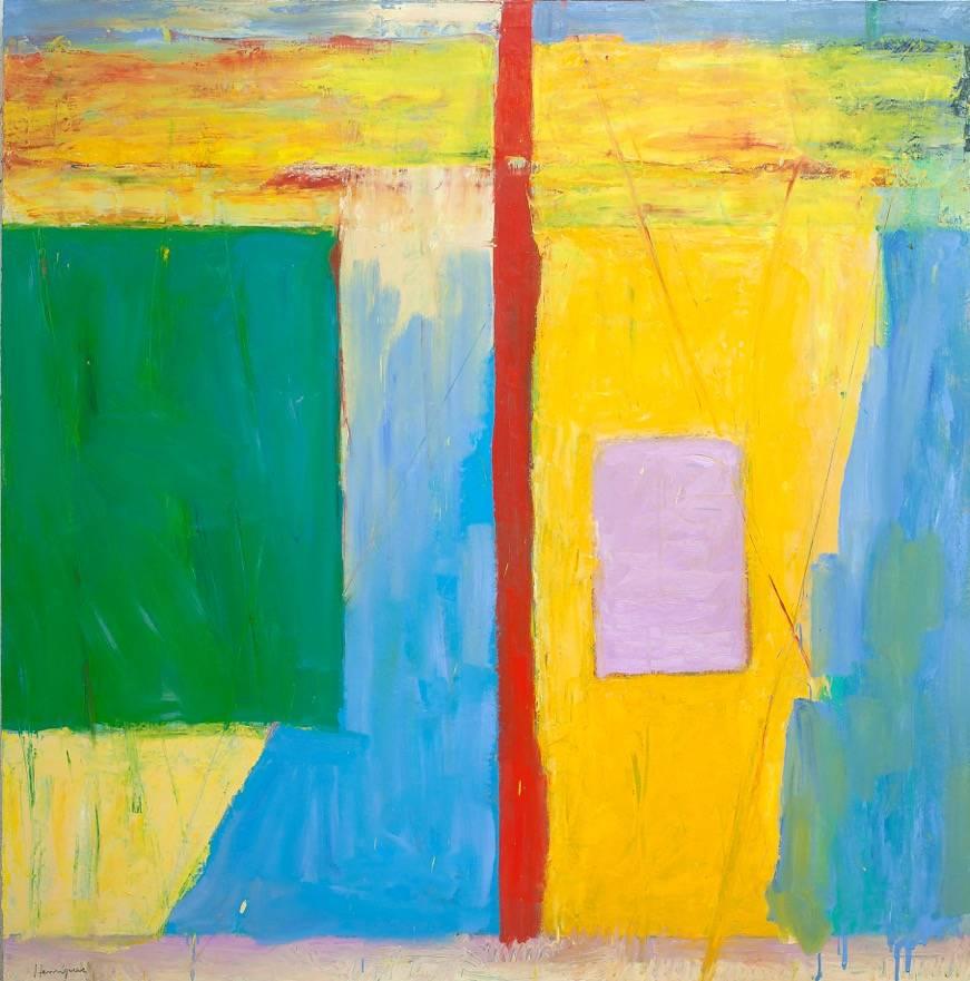 Stephen Henriques Abstract Painting - Tectonic Plates IV / oil on canvas