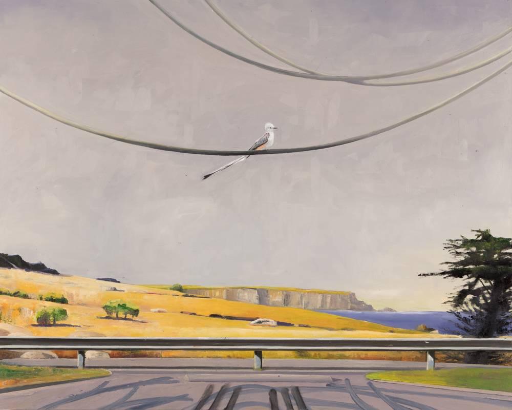 Stephen Namara Landscape Painting - The Migrator / oil on canvas