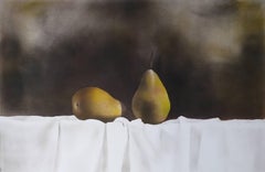 Poires / Nature morte, Technique mixte, encadrée