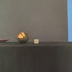 Still Life with Purple Plate / oil on canvas