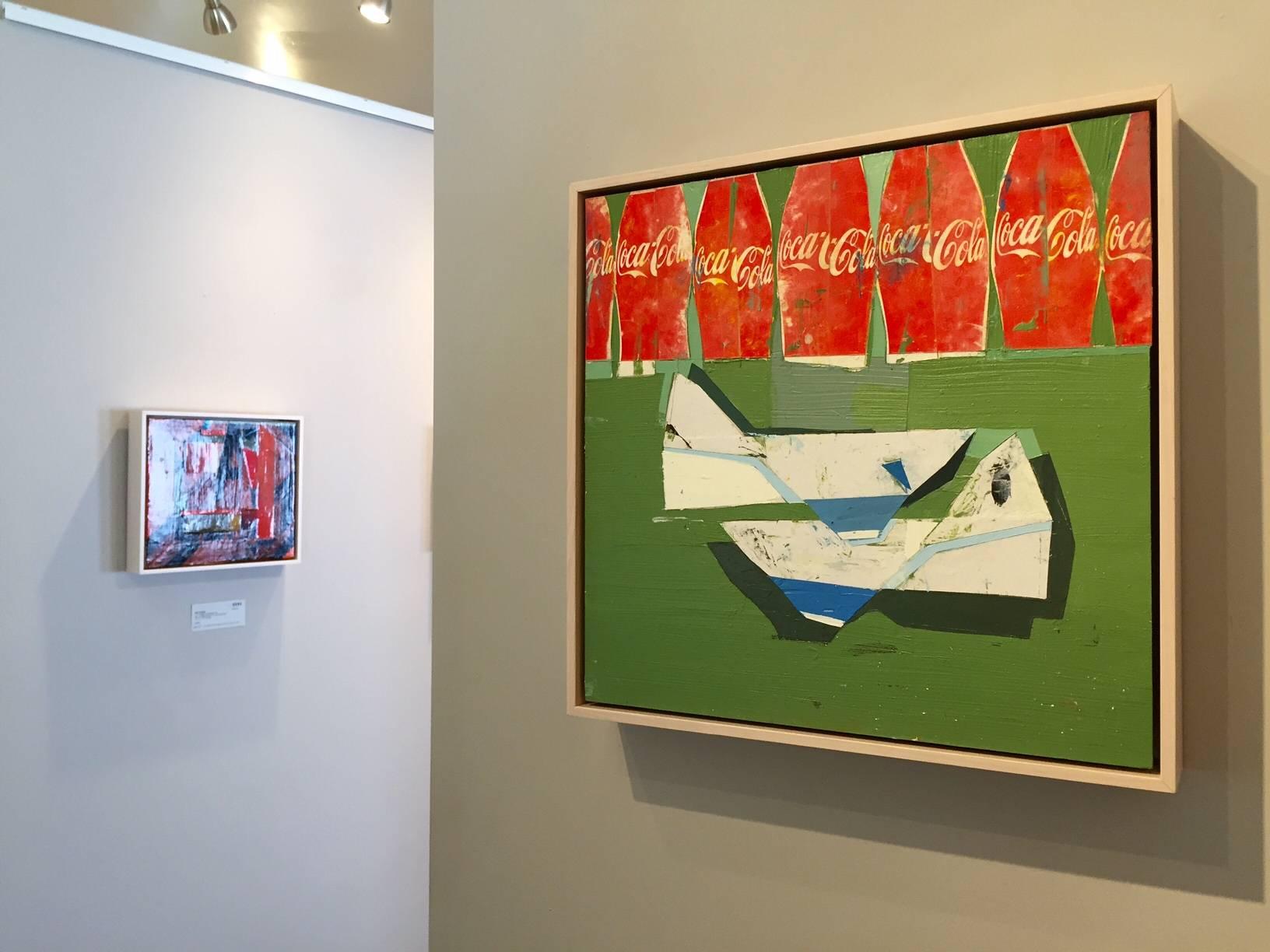 Quando eravamo bambini / Il lavoro della Coca-Cola - Quadro della Coca-Cola - Painting Contemporaneo di Kim Frohsin