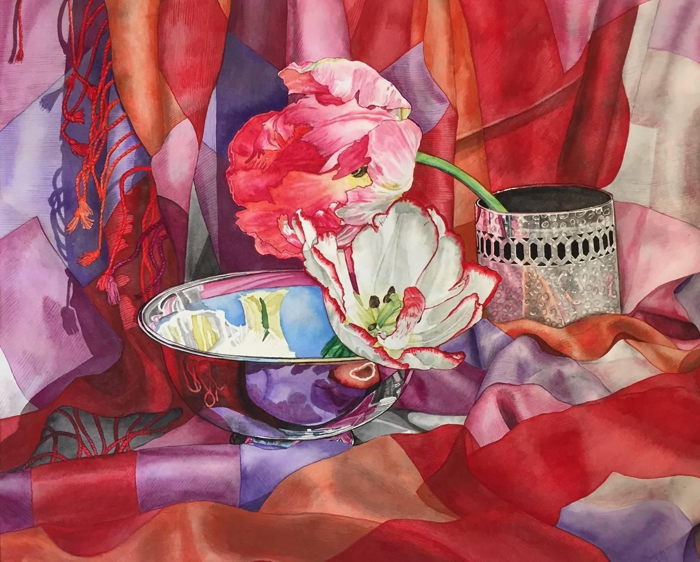 Brookes Dewey Still-Life - Two Tulips