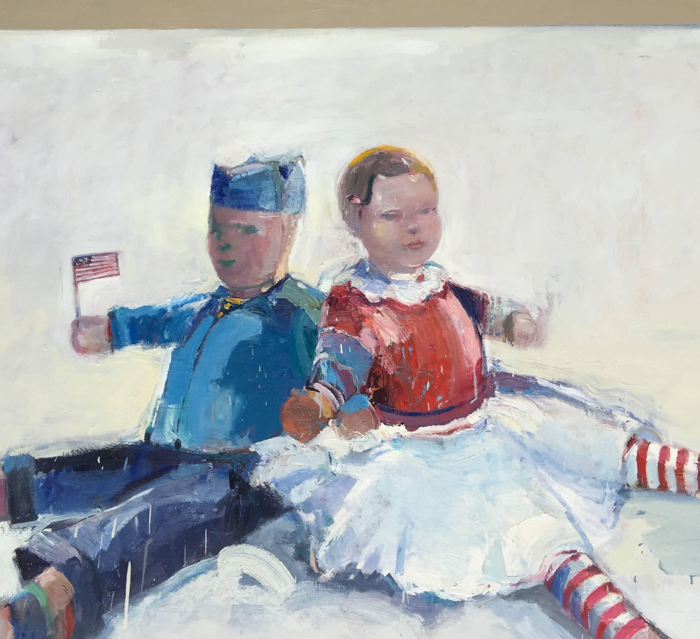 American Dolls - Painting by Kim Frohsin