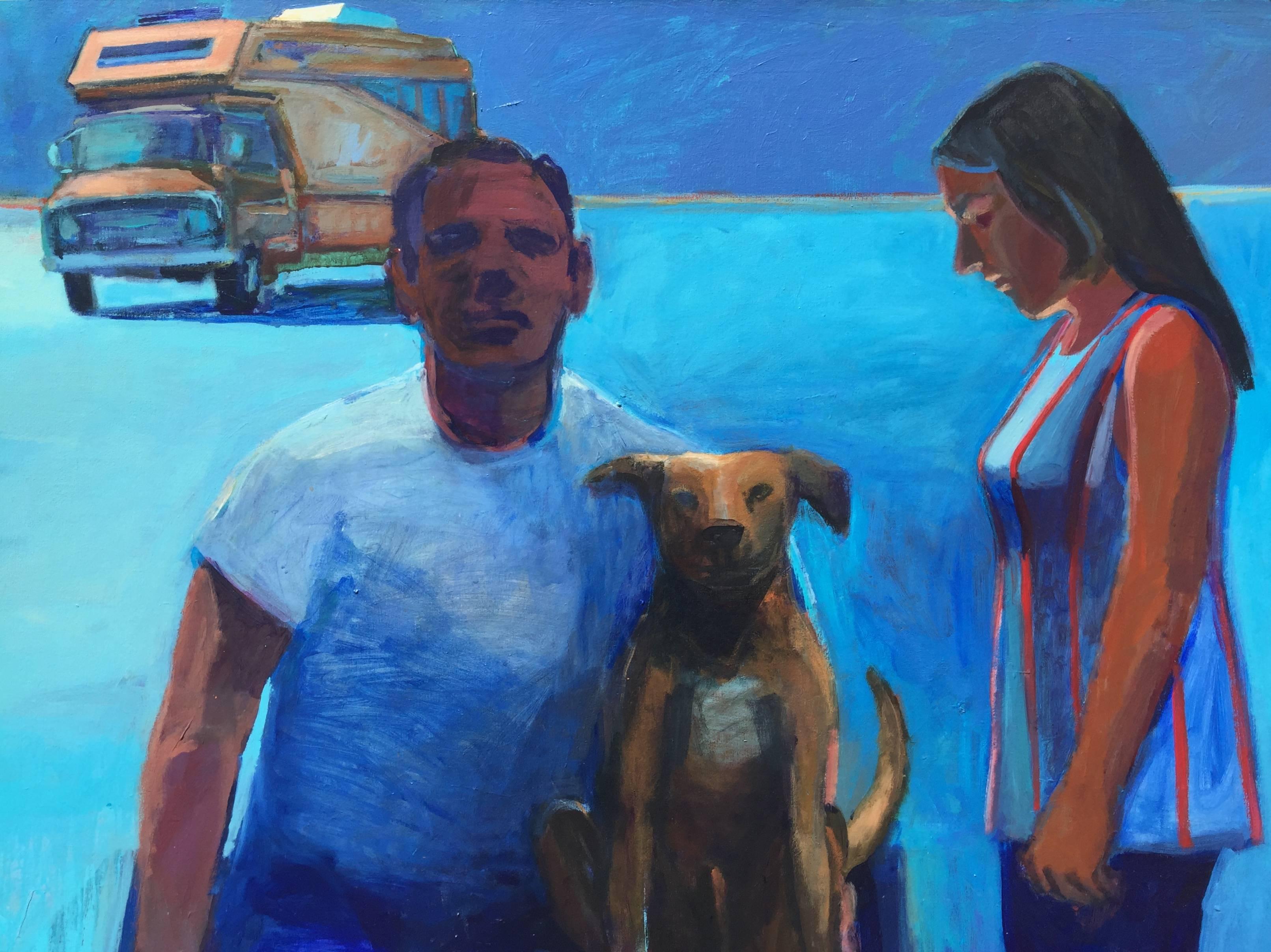 Dog People - Painting by Kim Frohsin