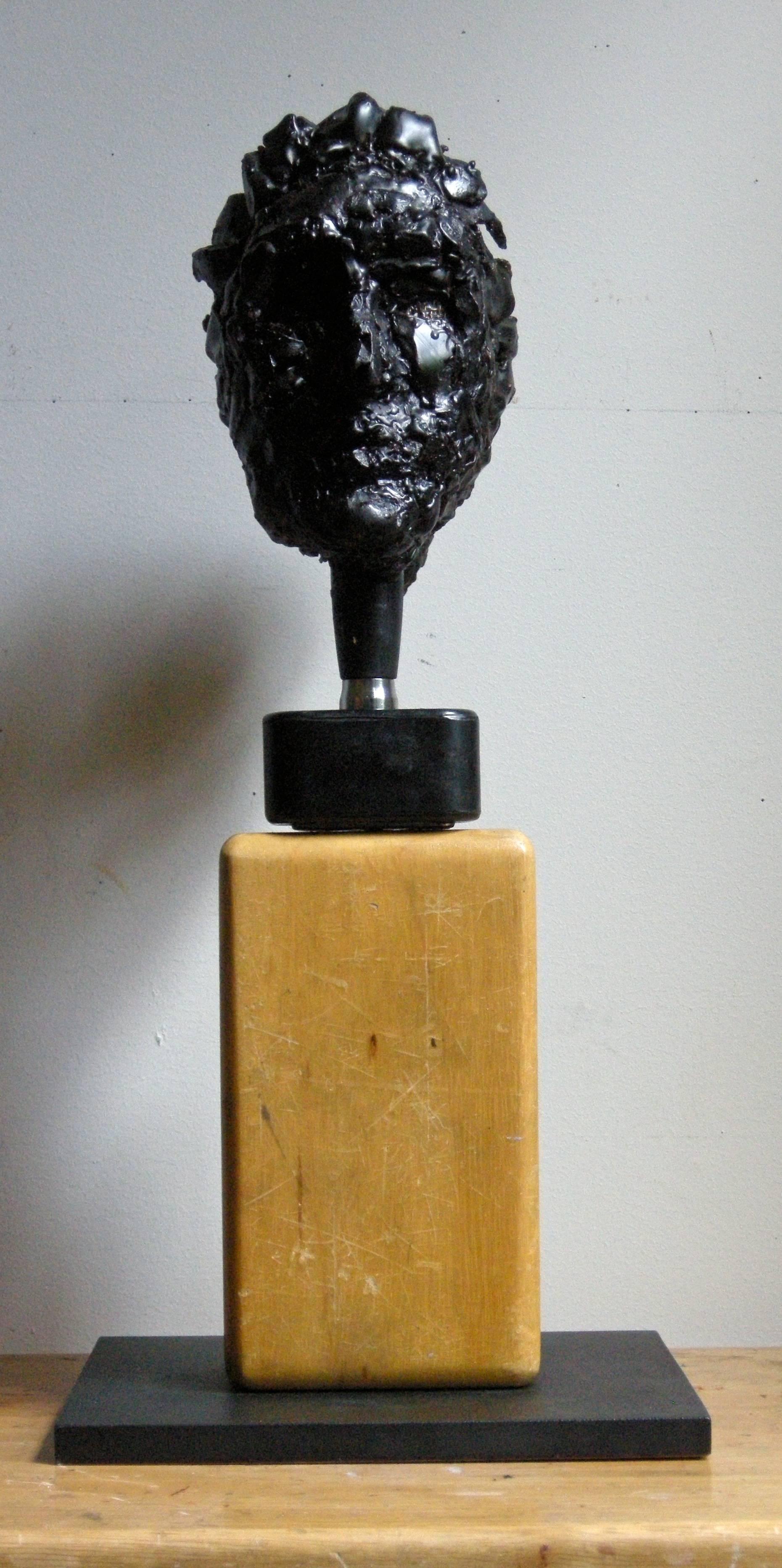 Bust / Head No. 2 2014 (with Yoga Block and Dumbell) - Sculpture by John Goodman