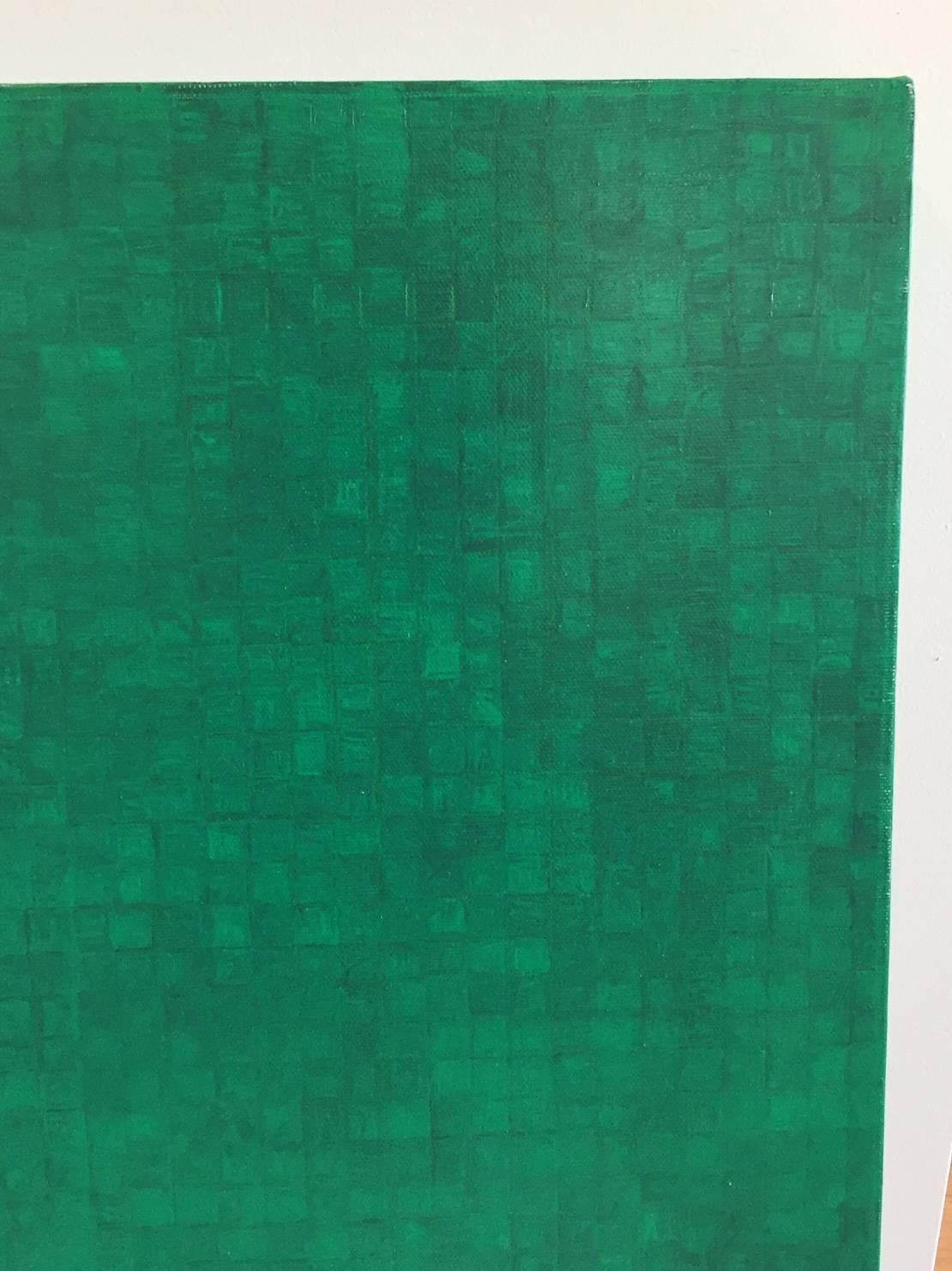 Emerald - Color-Field Painting by Gloria Matuszewski