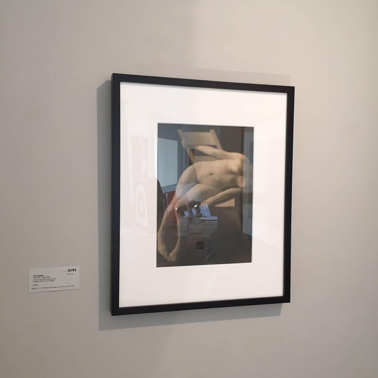 Untitled / 1010 (framed) - Black Nude Photograph by John Casado