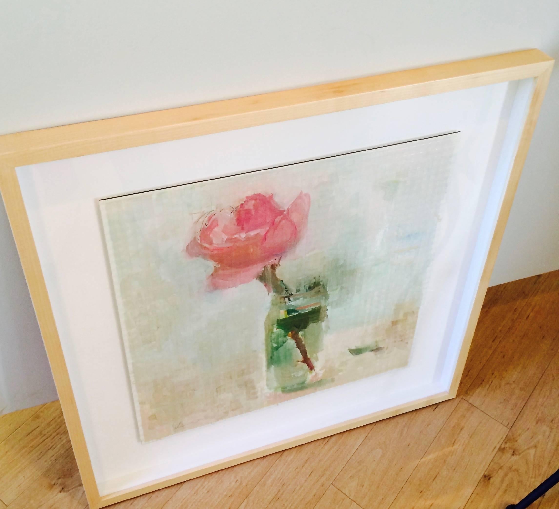 Rosa grande II - Painting Contemporaneo di Elena Zolotnitsky