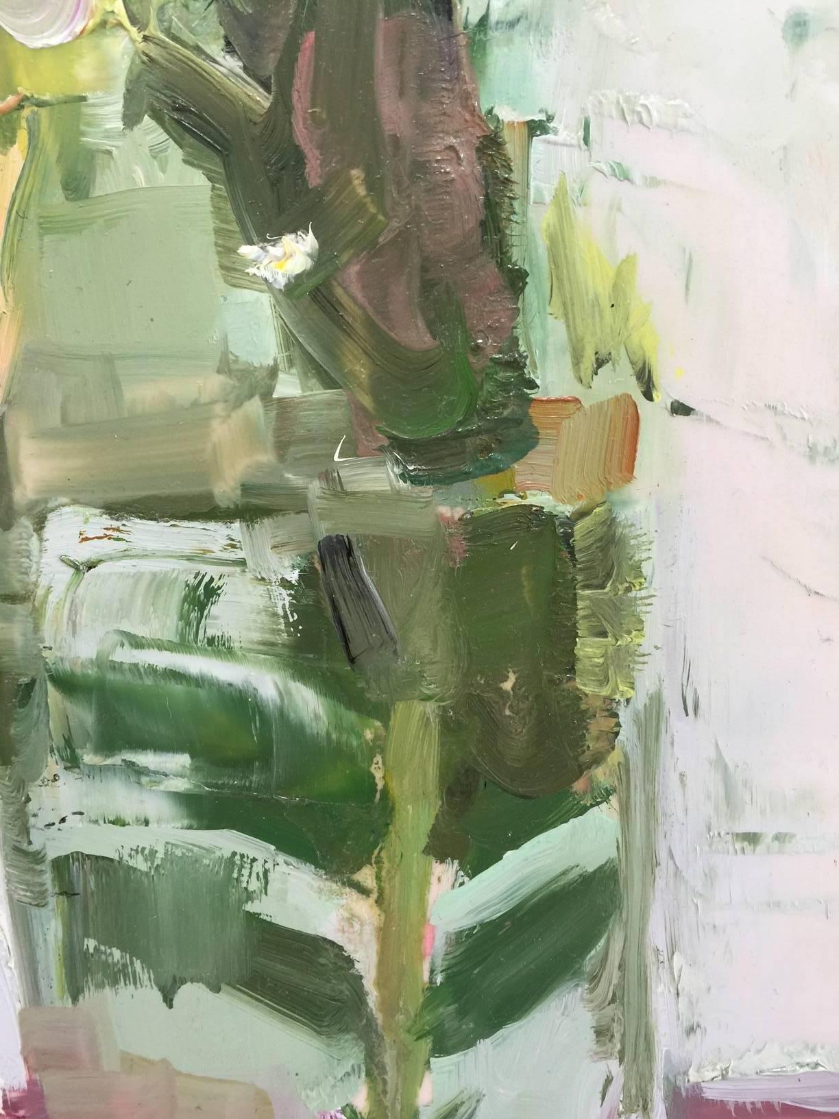 Message in einer Flasche (Gold), Still-Life Painting, von Elena Zolotnitsky