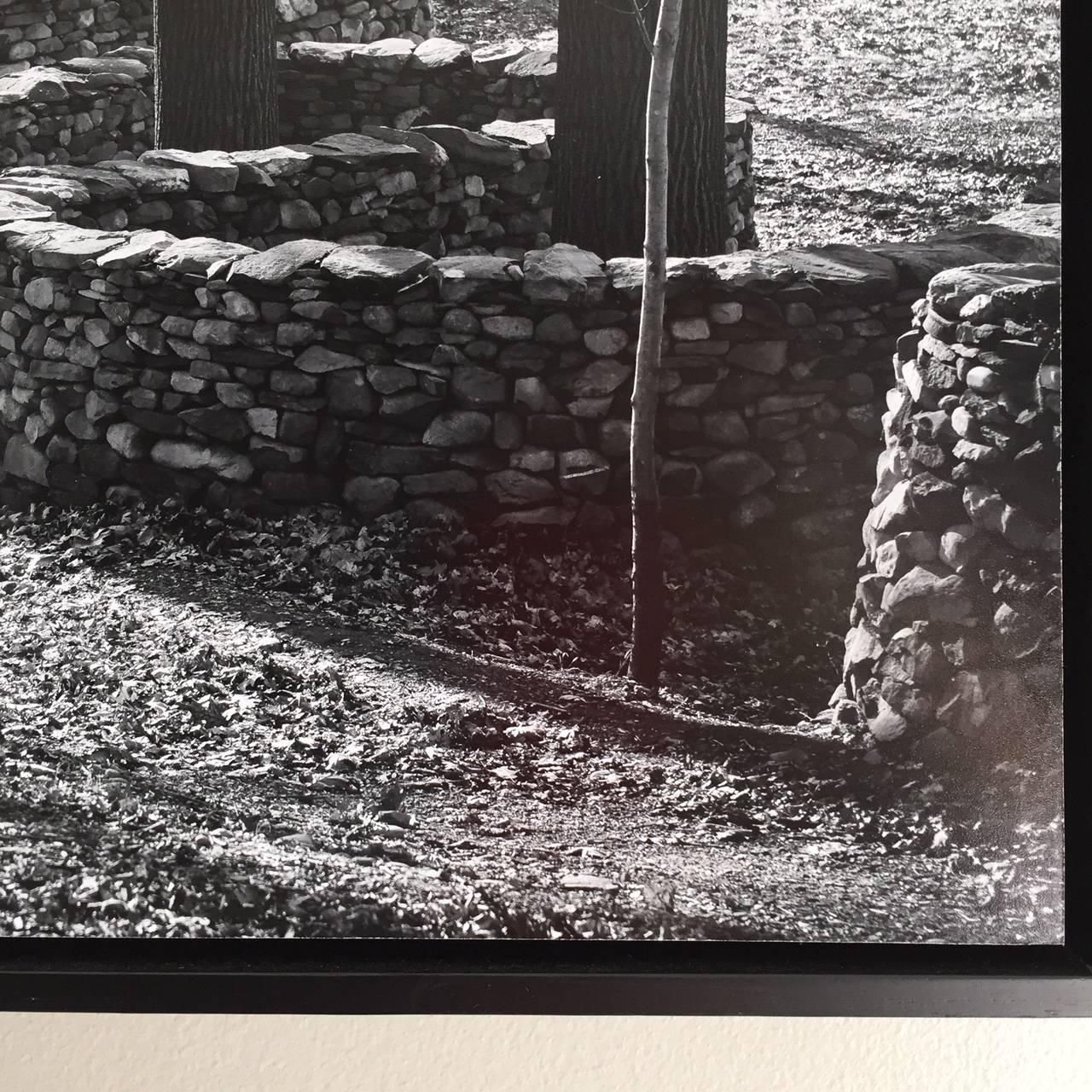 Wall: Andy Goldsworthy - Gray Black and White Photograph by Nina Dietzel