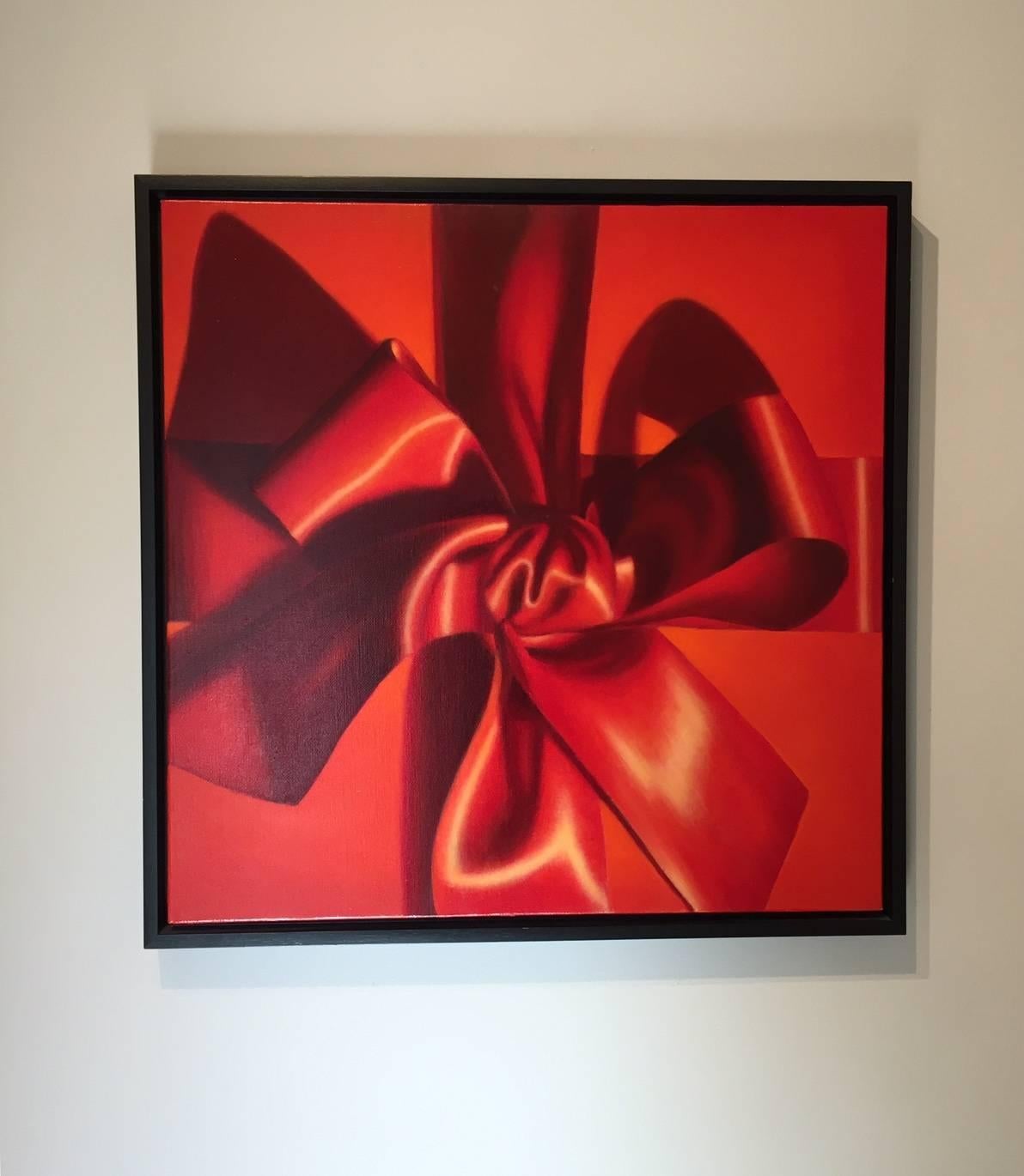 Unwrap Me / oil on linen - Contemporary Painting by Elizabeth Barlow