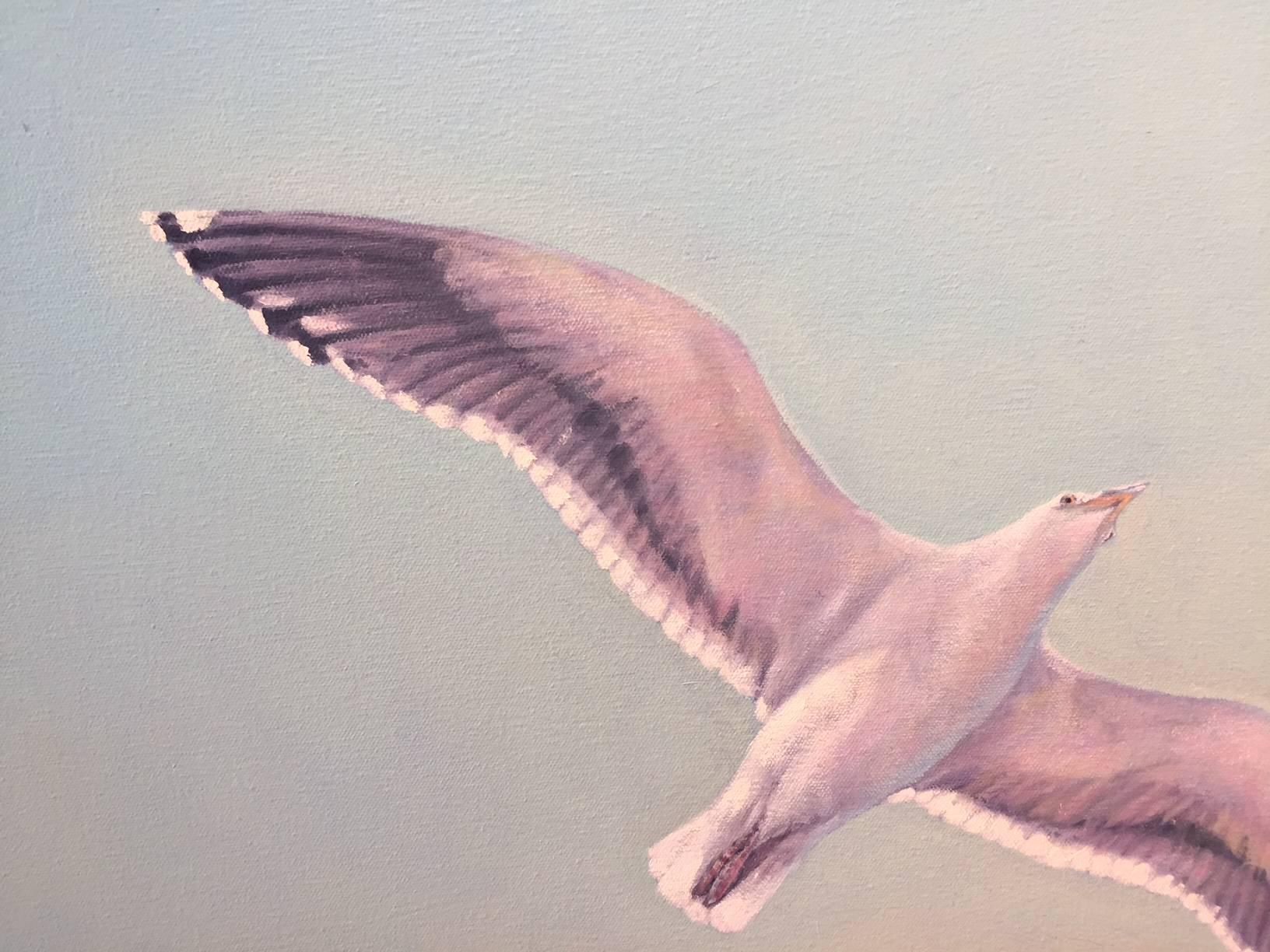 The Gull - American Realist Painting by Willard Dixon