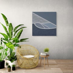 Convergence Oil on Canvas, Contemporary Abstract, Signed, 31.25 in