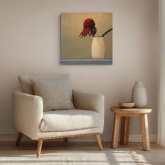 Estate, una fine, olio su tela contemporaneo, 24 x 24, senza cornice