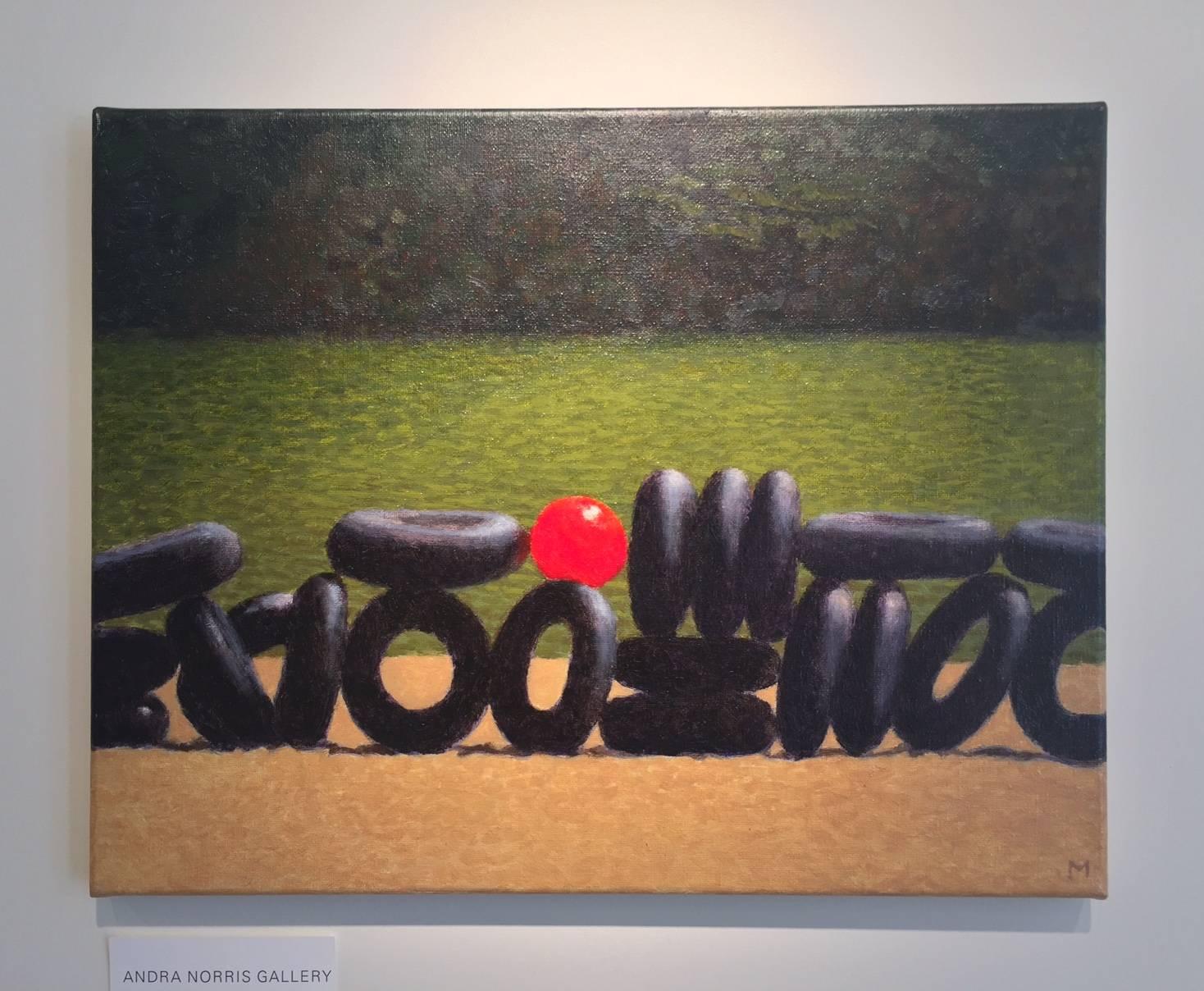 Molti tubi / olio su tela - Painting di Mary Robertson