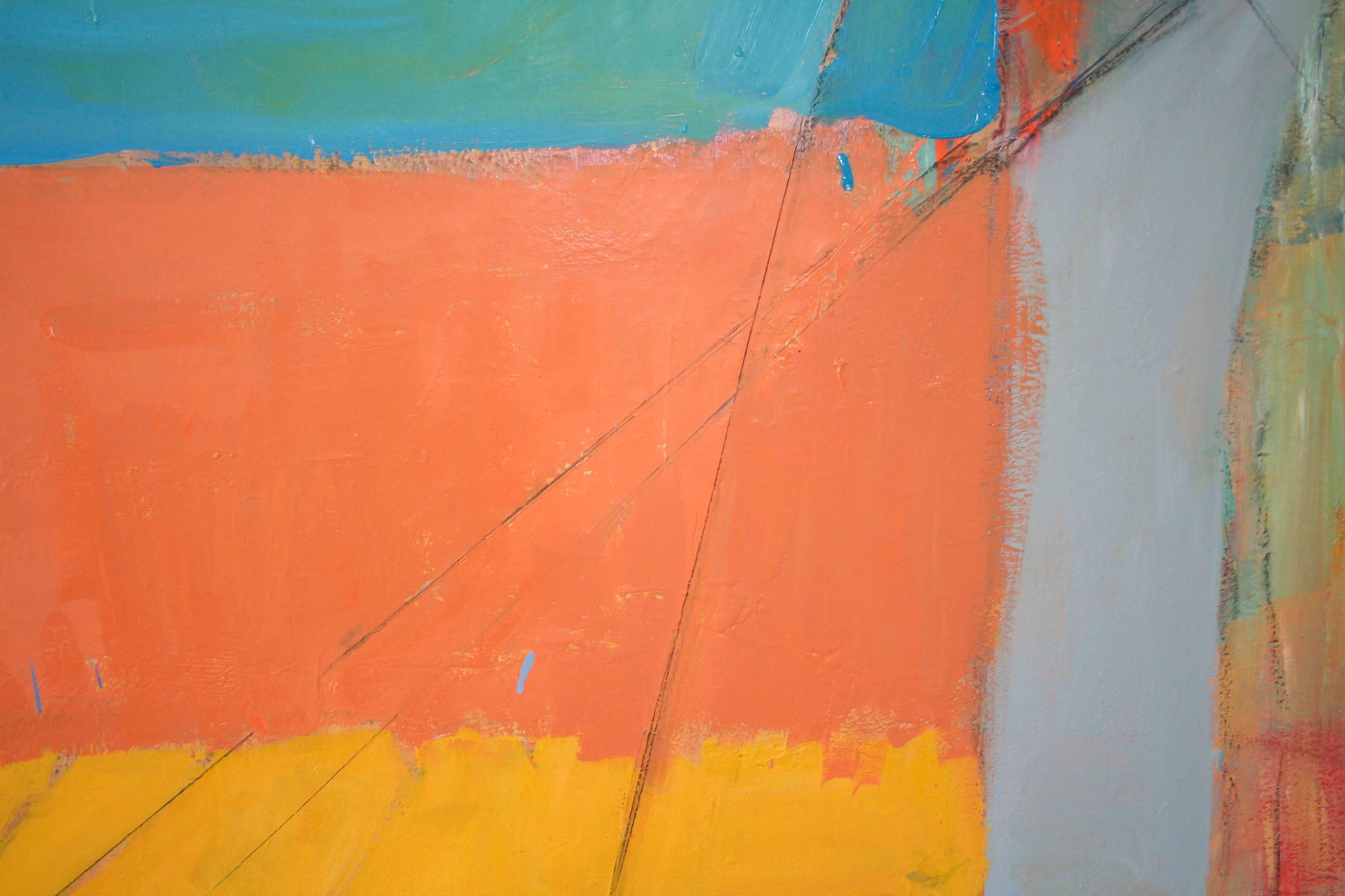 Tectonic Waves No. 3 - Brown Abstract Painting by Stephen Henriques