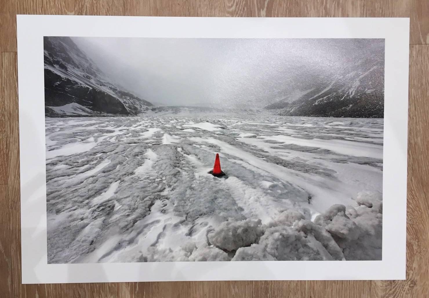 Columbia Ice Field / color photography - Photograph by Robert Von Sternberg
