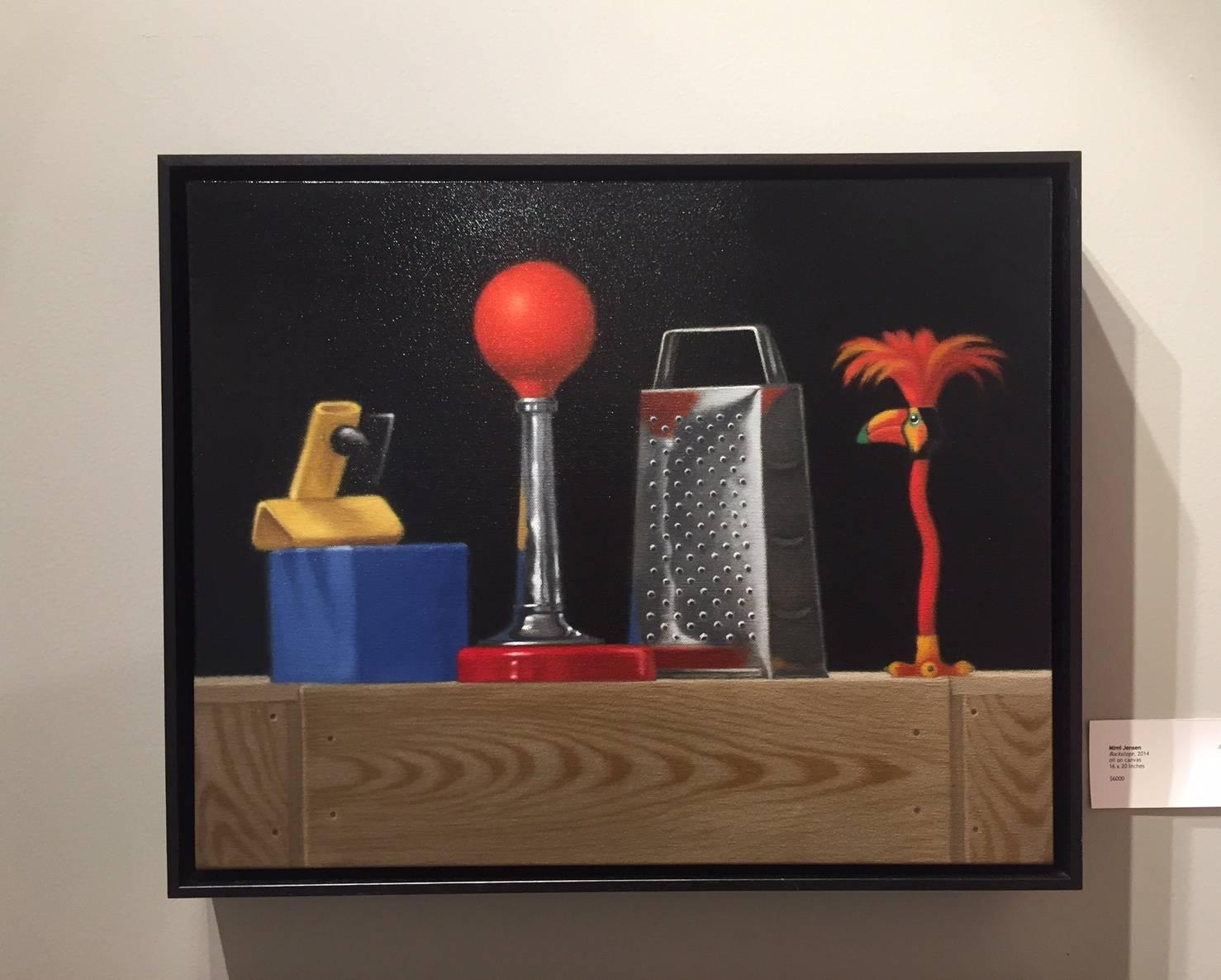 Entre bastidores  / óleo sobre lino - Painting de Mimi Jensen