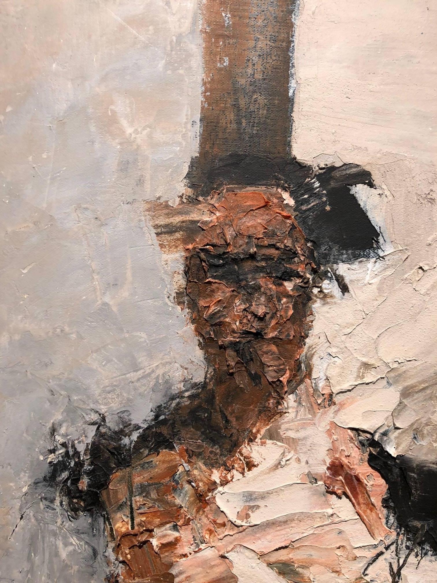 Figure No 23. 2012 / figurative oil on linen - Abstract Impressionist Painting by John Goodman