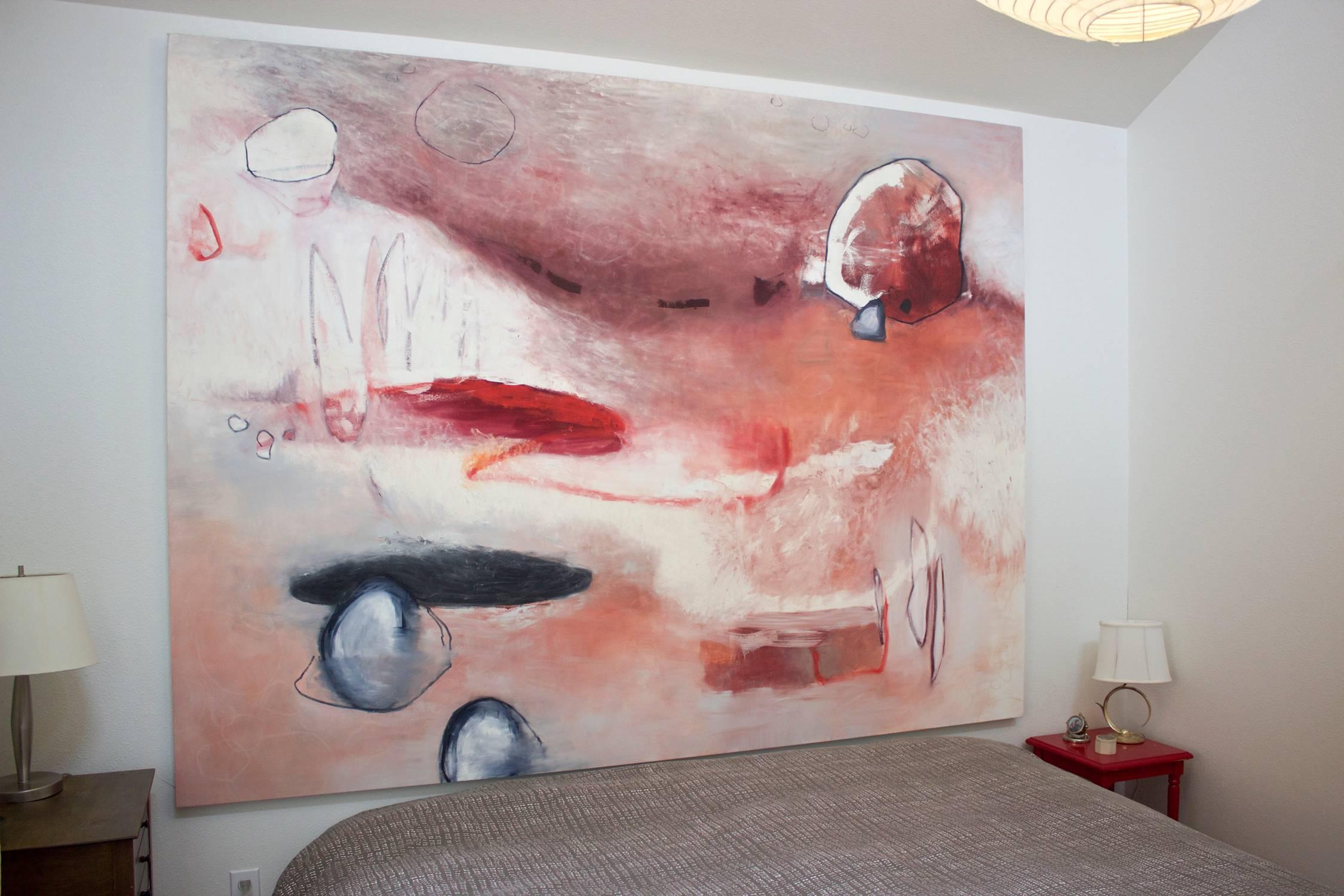 Komposition 2 - Öl auf Leinwand 72 x 96 Zoll – Painting von Sophie Dixon