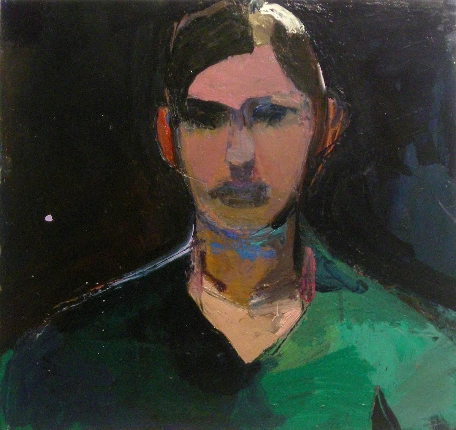 Kim Frohsin Portrait Painting - Easter Portrait / figurative acrylic painting