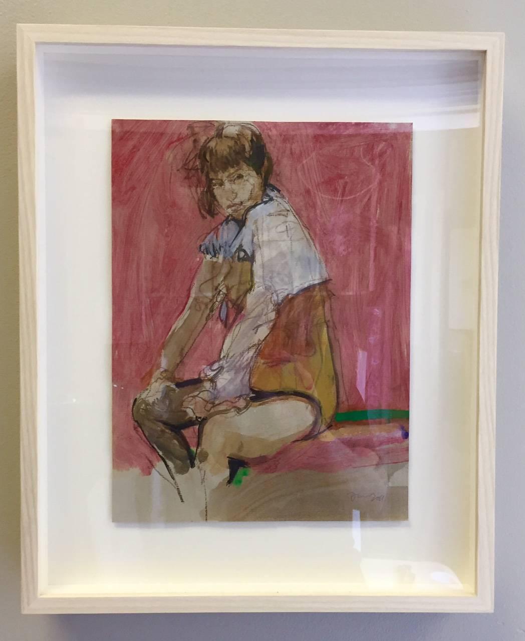 Canotta vintage: P & A. / tecnica mista - Painting di Kim Frohsin