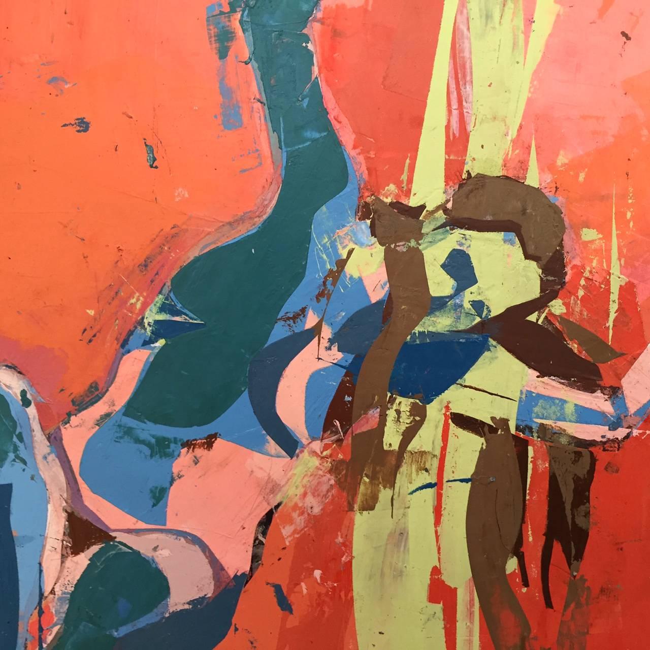 Amante del jazz - Painting Contemporaneo di Kim Frohsin
